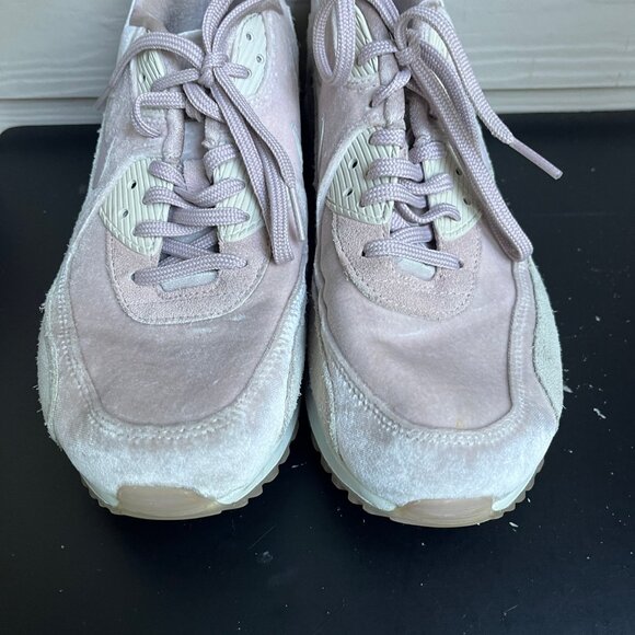 Nike Women's Air Max 90 Velvet Particle Rose Shoes Sneakers Size 10 - Picture 4 of 13
